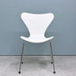 フリッツハンセン Fritz Hansen 3107 セブンチェア ホワイト ラッカー仕上げ スタッキング アルネ・ヤコブセン デンマーク 北欧家具 A ◎