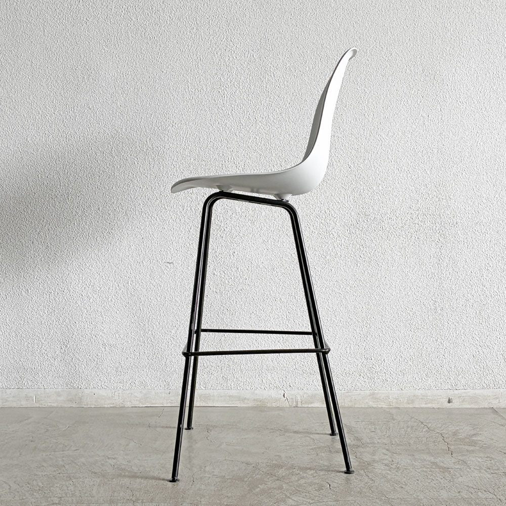 ハーマンミラー Herman Miller イームズ シェルスツール バーハイトスツール ホワイト H115.5cm ポリプロピレン製 イームズ ミッドセンチュリー B 〓