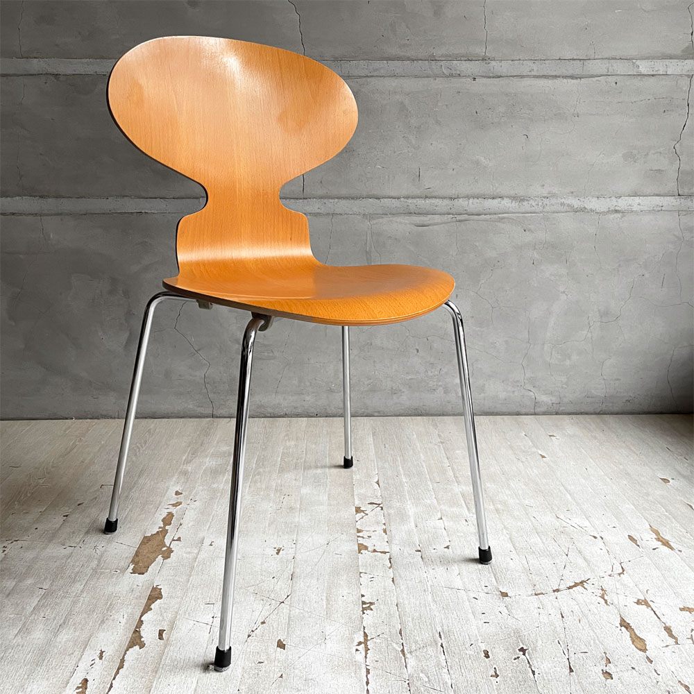 フリッツハンセン Fritz Hansen 3101 アリンコチェア アントチェア 4本脚 ナチュラルビーチ ラッカー仕上げ アルネ・ヤコブセン A ♪