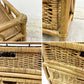 ジャパンビンテージ Japan Vintage ラタン 3段チェスト 籐家具 昭和レトロ 現状品 ●