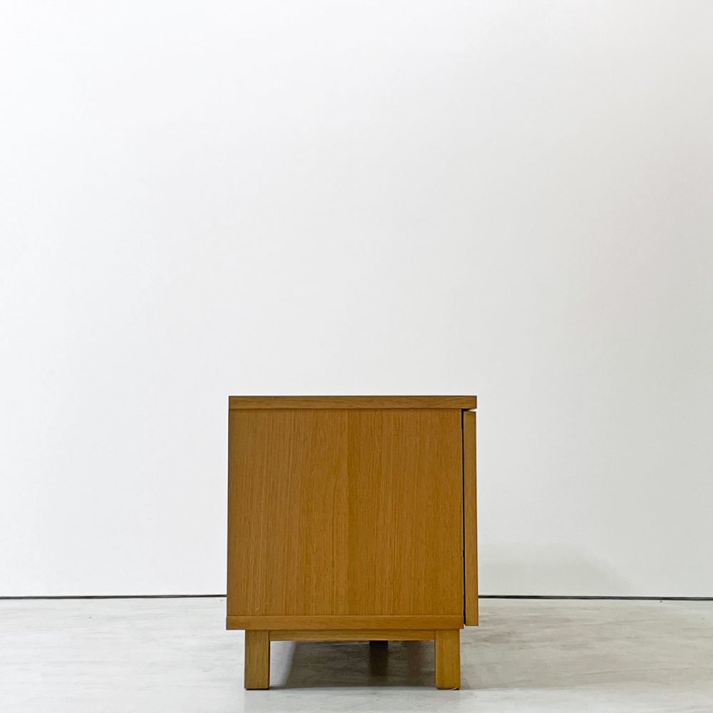 無印良品 MUJI AVボード AVラック 引出し付 オーク材 W110cm ナチュラル シンプル 廃番 ●