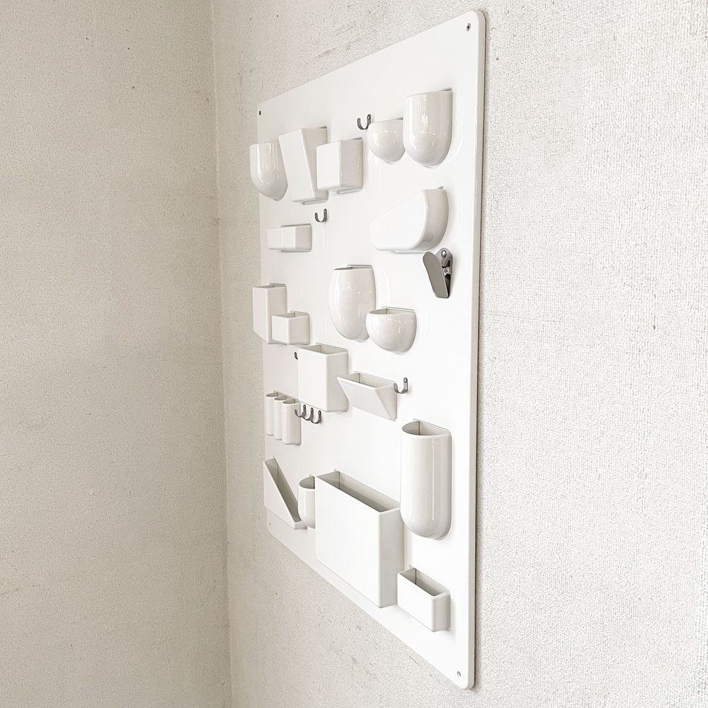 ヴィトラ Vitra ウーテンシロ1 Uten.Silo I ホワイト ウォールポケット 壁掛け収納 インゴ・マウラー & ドロシー・ベッカー 現行定価￥55,000- ◎
