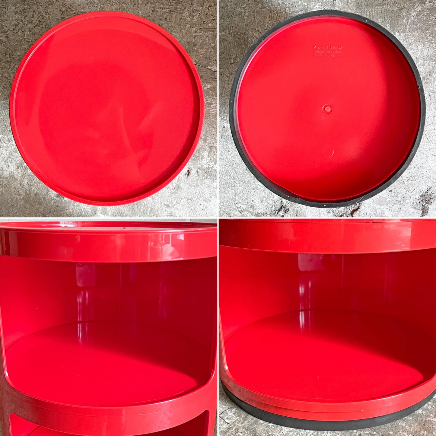 カルテル Kartell コンポニビリ COMPONIBILI 2段 レッド ストレージボックス アンナ・カステッリ・フェリエーリ イタリア ■