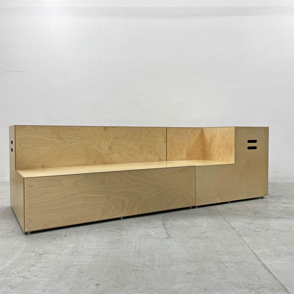 ノルオフィス Knoll Office アンスクリプテッド Unscripted ステップス Steps 2ステップロング+インサイドコーナー 2台セット ベンチ 片側連結パーツ付 デイヴィッド・ロックウェル 合計定価￥1,164,405- A 〓