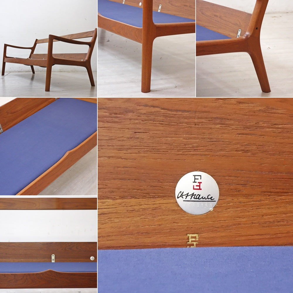 フランス＆サン France&Son Model169 セネター Senator 3pソファ チーク材 オーレ・ヴァンシャー Ole Wanscher 北欧家具 ●