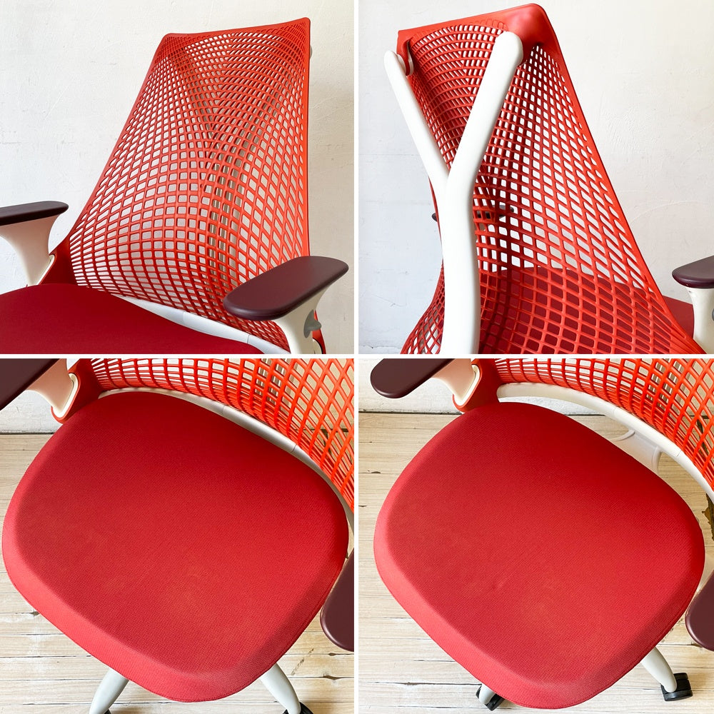 ハーマンミラー Herman Miller セイルチェア SAYL CHAIR デスクチェア オフィスチェア イヴ・ベアール レッド ★