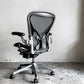 ハーマンミラー Herman Miller アーロンチェア スタンダード Bサイズ ポスチャーフィット ポリッシュドアルミベース ビル・スタンフ＆ドン・チャドウィック ■