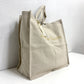 アスティエ・ド・ヴィラット Astier de Villatte Ecru ショッピングバッグ トートバッグ エコバッグ フランス 定価￥14,190- タグ付 未使用 ●