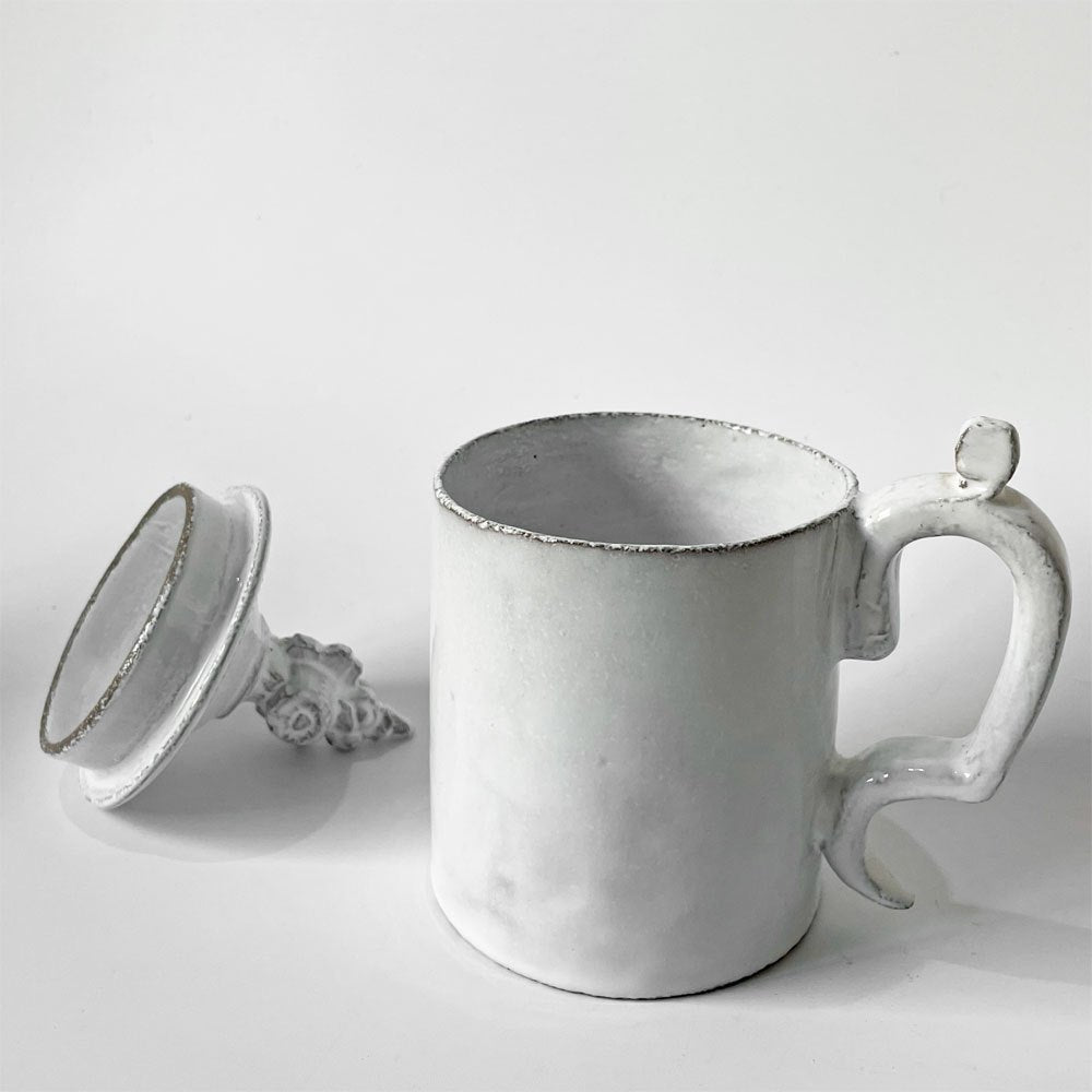 アスティエ・ド・ヴィラット Astier de Villatte ケンブリッジ Cambridge (with Cover) マグカップ 蓋付 廃盤 ★