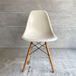 ハーマンミラー Herman Miller サイドシェルチェア セカンド 2nd ビンテージ FRP製 パーチメント ドゥエルレッグベース C&R イームズ ミッドセンチュリー ♪