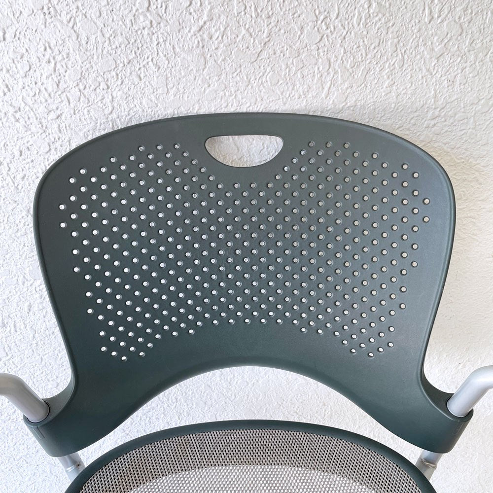 ハーマンミラー Herman Miller ケイパーチェア Caper Chair アームチェア キャスター付き スタッキングチェア ジェフ・ウェバー 現状品 A ◇