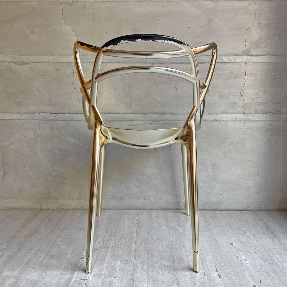 カルテル Kartell マスターズ メタリック Masters Metallic ゴールド アームチェア フィリップ・スタルク 定価￥104,800- B ♪