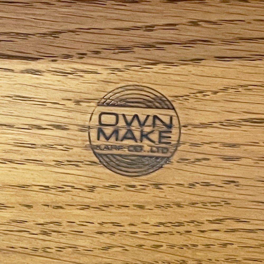 カーフ Karf オウンメイク OWN MAKE ダイニングテーブル 抽斗付き オーク無垢材 ナチュラル 北欧テイスト 廃番モデル ●