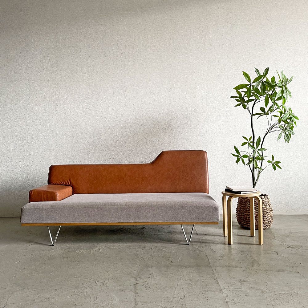 クラッシュゲート CRASH GATE コンフォーム COMFORM イットソファ IT SOFA 2.5人掛け 右肘 W181cm ツートンカラー 定価￥128,700- 〓