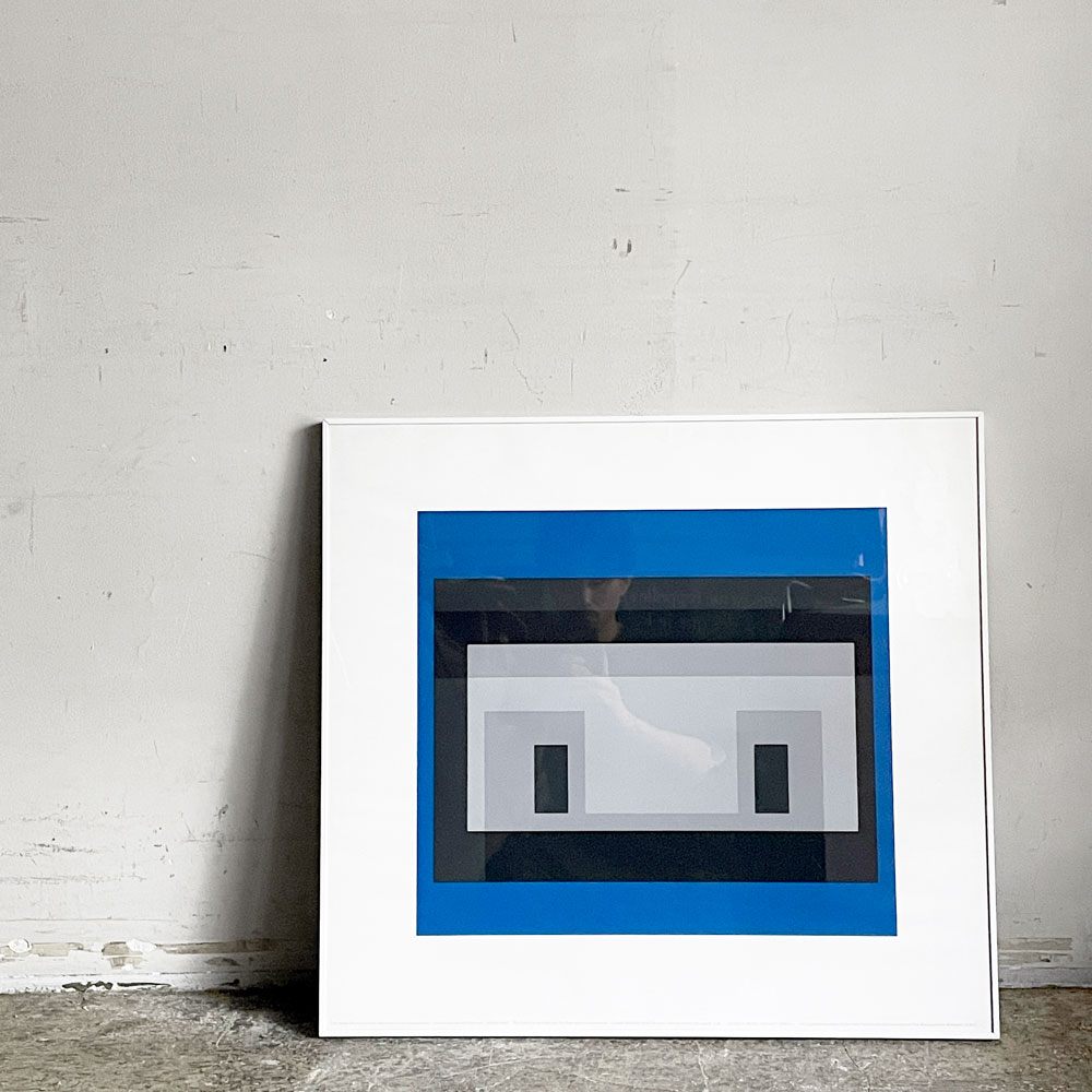 ジョセフ・アルバース Josef Albers VARIANT:MMA-3 シルクスクリーン アートフレーム ポスター 68.5㎝×63.5cm 額装品 メトロポリタン美術館 100周年 バウハウス ■