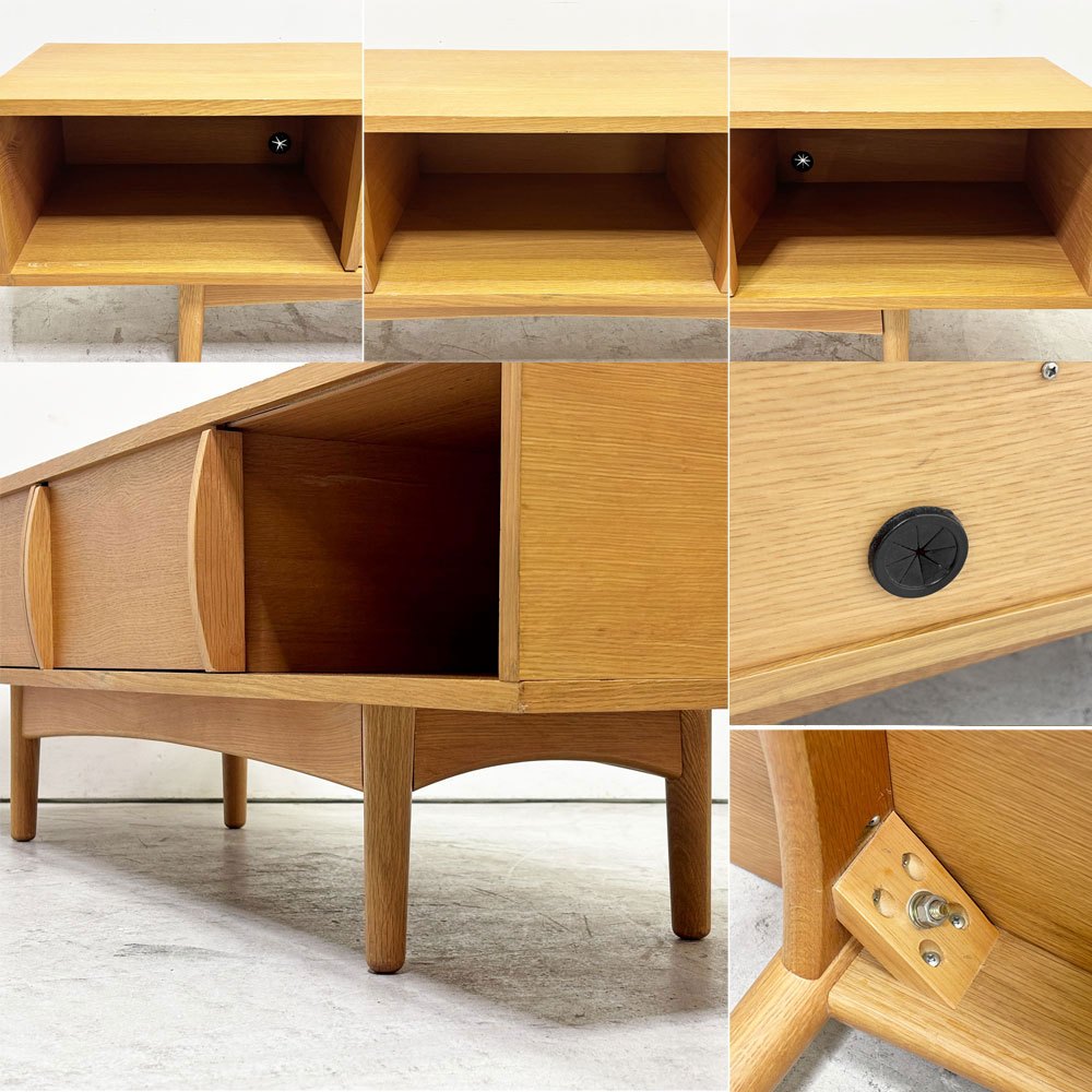 アボード abode AVボード テレビボード オーク材 スライド扉 W140cm 北欧スタイル ●