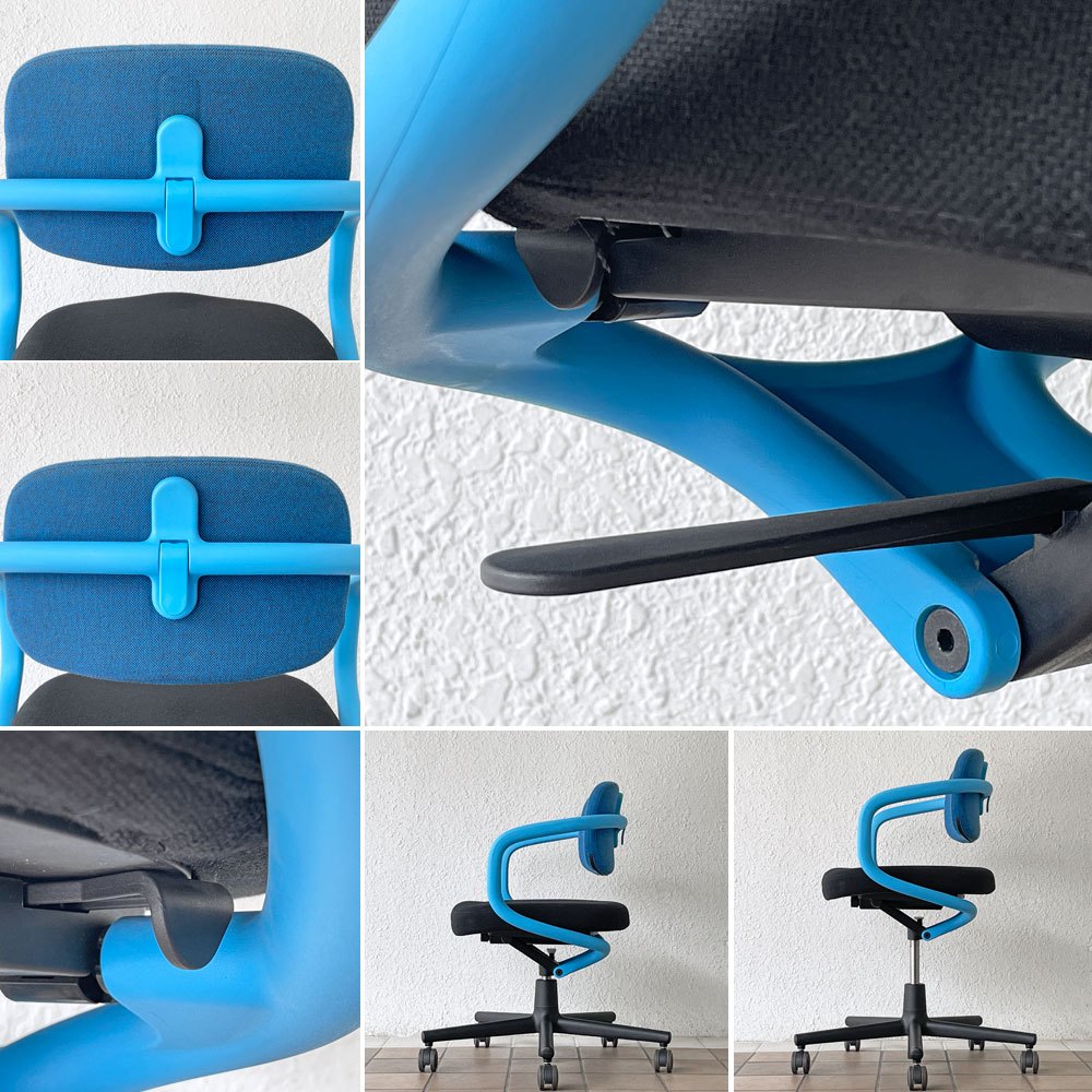 ヴィトラ Vitra オールスター Allstar オフィスチェア デスクチェア ブルー×ブラック コンスタンチン・グルチッチ 定価163,900円 ◇