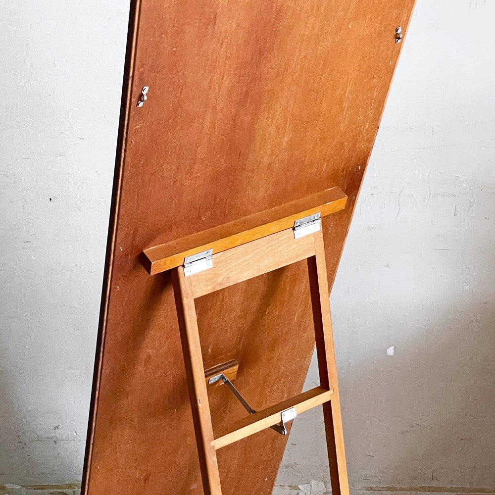 塩川光明堂 木製 スタンドミラー 姿見 全身鏡 アーチ形状 W36cm × H149cm イタリアン クラシカルスタイル ■