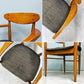 アクメファニチャー ACME Furniture トラッセル アームチェア TRESTLES ARM CHAIR ダイニングチェア ウォールナット ファブリックシート USビンテージスタイル 現状品 B ◎