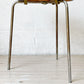 フリッツハンセン Fritz Hansen ビンテージ 3170 ドットスツール 3本脚 チーク材 アルネ・ヤコブセン Arne Jacobsen デンマーク 北欧家具 ★