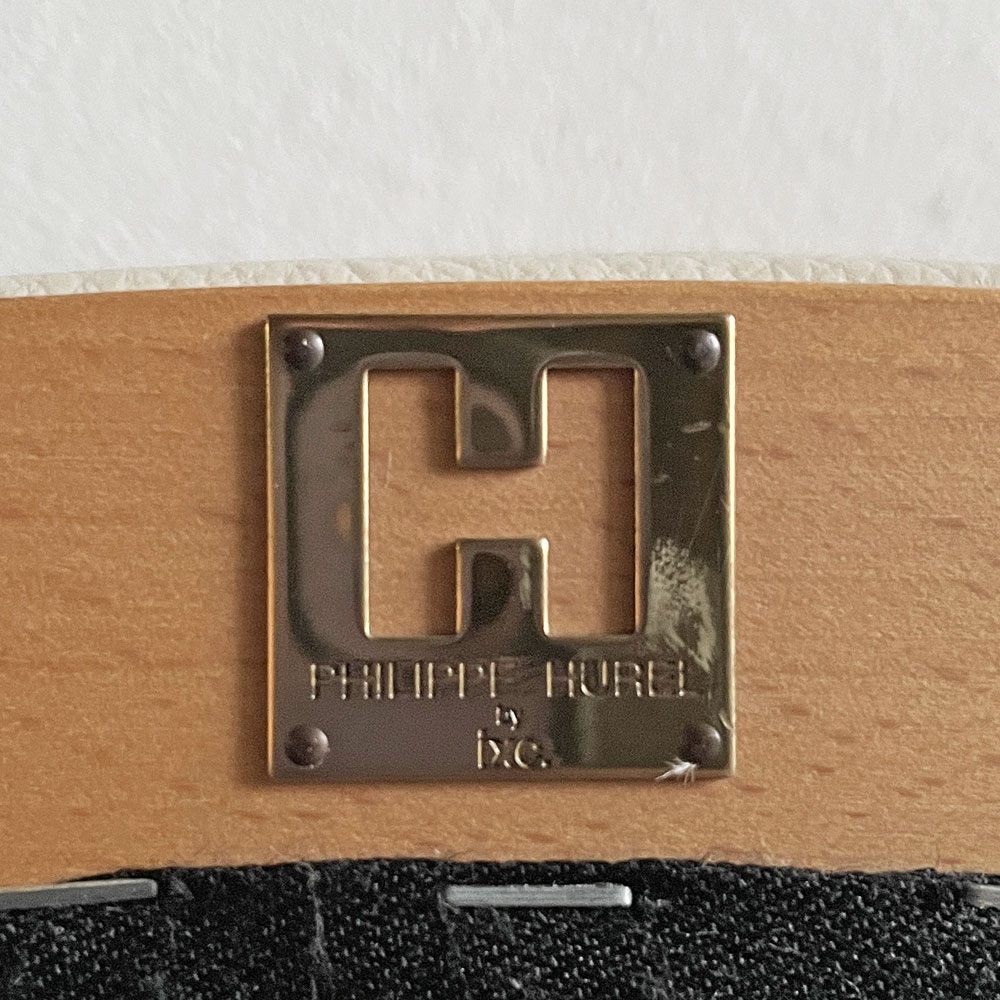カッシーナイクスシー Cassina ixc. カジノ CASINO ダイニングチェア ビーチ材 レザーシート オフホワイト系 フィリップ・ユーレル Philippe Hurel 廃番 B 〓