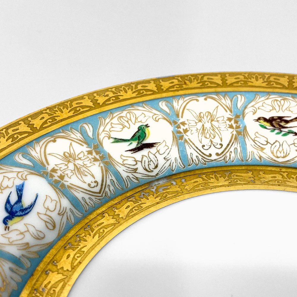 アビランド HAVILAND ベンガリス Bengalis ヴィクトリアンスワロー 19cm プレート リモージュ LIMOGES 三越特別製造版 D ◎