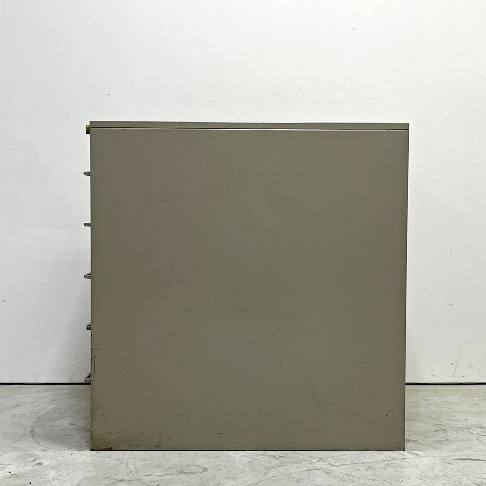 くろがね工作所 ART METAL WORKS Kurogane スチールチェスト カードキャビネット 図書カード 2列 5段 10ドロワー ビンテージ Vintage インダストリアル 工業系 鍵欠品 ●