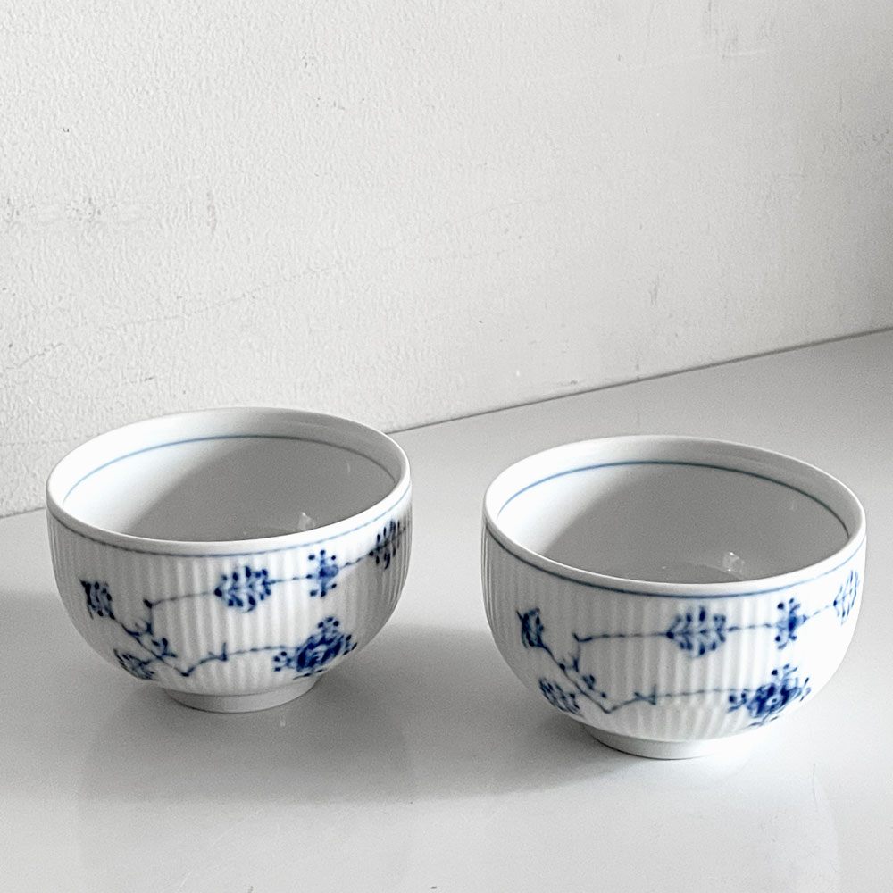ロイヤルコペンハーゲン ROYAL COPENHAGEN ブルーフルーテッド Blue Fluted ジャパニーズ Japanese 湯呑セット ジャパニーズカップ ペア デンマーク製 北欧 廃番 ■