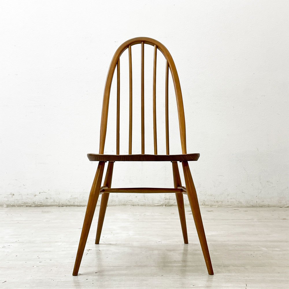 アーコール Ercol クエーカー チェア ダイニングチェア UKビンテージ エルム×ビーチ材 ナチュラル 英国家具 ●