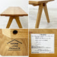 ドアーズリビングプロダクツ DOORS LIVING PRODUCTS ボシー BOTHY ベンチ オーク無垢材 コンパスレッグ ●