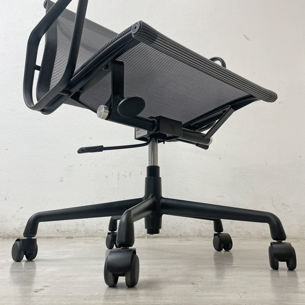 クラッシュゲート CRASH GATE ナイス NICE アルミナム オフィス メッシュチェア 関家具 未使用展示品●