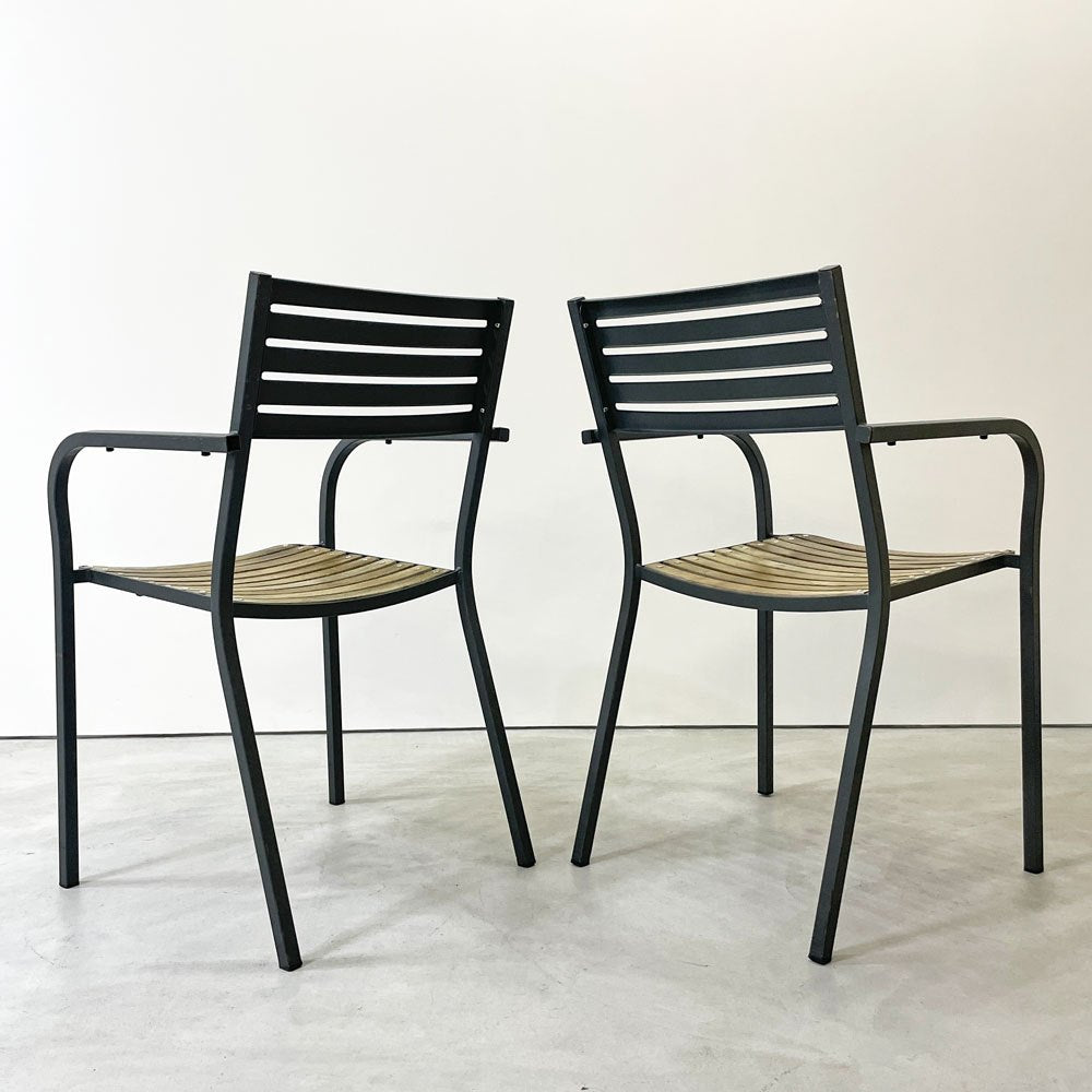エミュー emu セーニョチェア SEGNOCHAIR ガーデンチェア アーム スタッキング イタリア ニ脚セット A ●