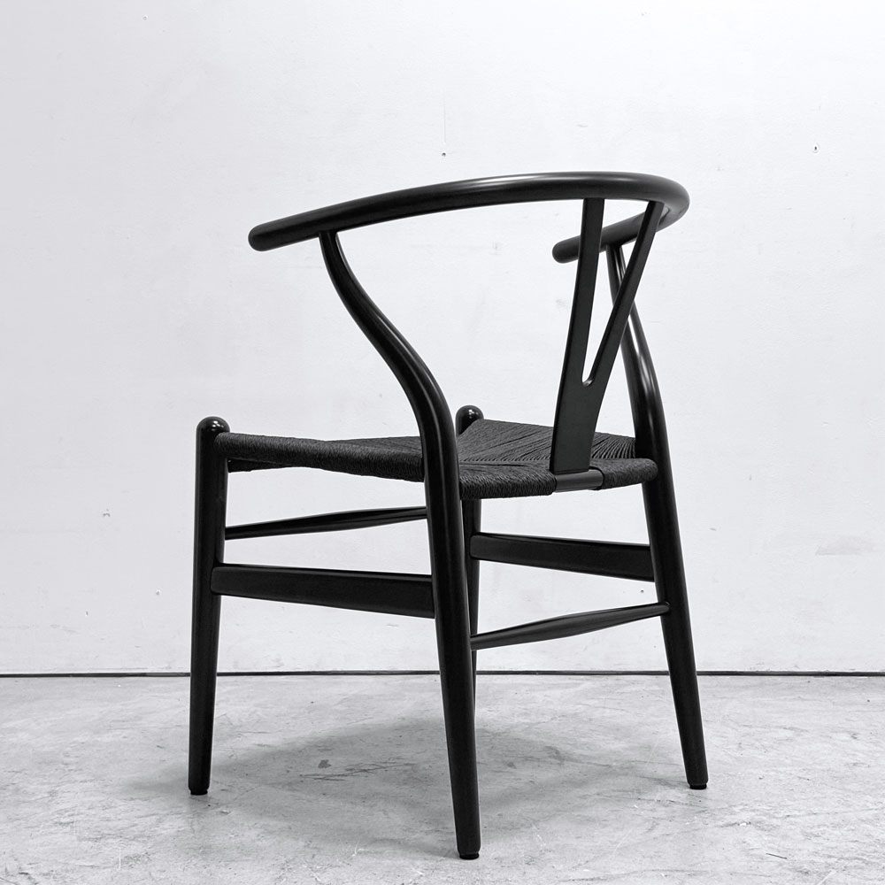 カールハンセン＆サン Carl Hansen & Son CH24 Yチェア ブラックラッカー×ブラックペーパーコード ビーチ材 ハンス・J・ウェグナー デンマーク 北欧家具 日本仕様サイズ ●