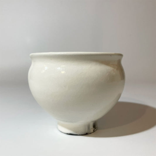 鈴木環 ピジョンカップ M 現代作家 陶芸家 ホワイト 小鉢 器 A ★