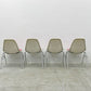ハーマンミラー Herman Miller サイドシェル チェア サード 3rd FRP PVCレザー スタッキングベース イームズ ビンテージ 4脚セット 台車付 〓