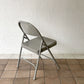 チューブラースチール フォールディングチェア TUBULAR STEEL FOLDING CHAIR 折りたたみ椅子 グレー アメリカ インダストリアル PFS取扱 B ◇