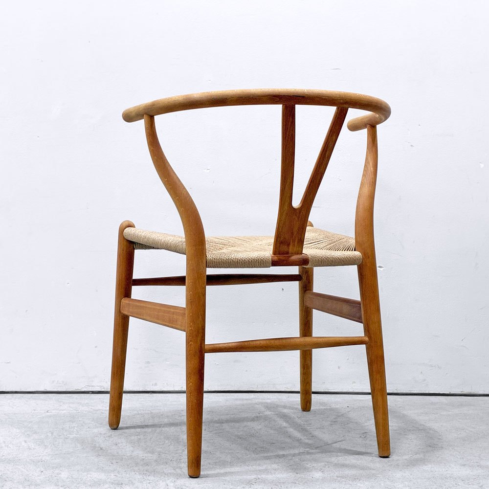 カールハンセン＆サン Carl Hansen & Son CH24 Yチェア オイルフィニッシュ ビーチ材 ハンス・J・ウェグナー デンマーク ペーパーコード張替済 日本仕様サイズ ビンテージ C ●