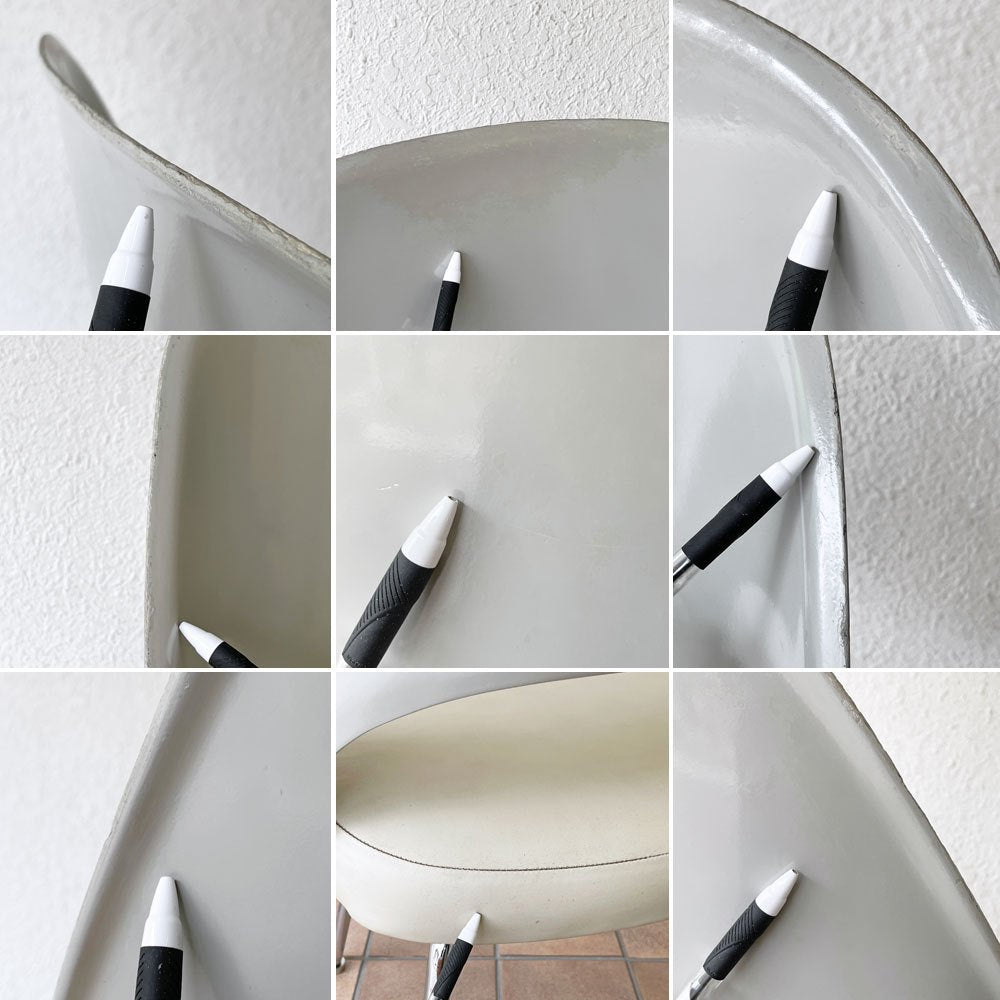ノル Knoll エーロ・サーリネン Eero Saarinen エグゼクティヴ #72 サイドチェア FRPシェル PVCシート メタルベース 50-60's ビンテージ ◇