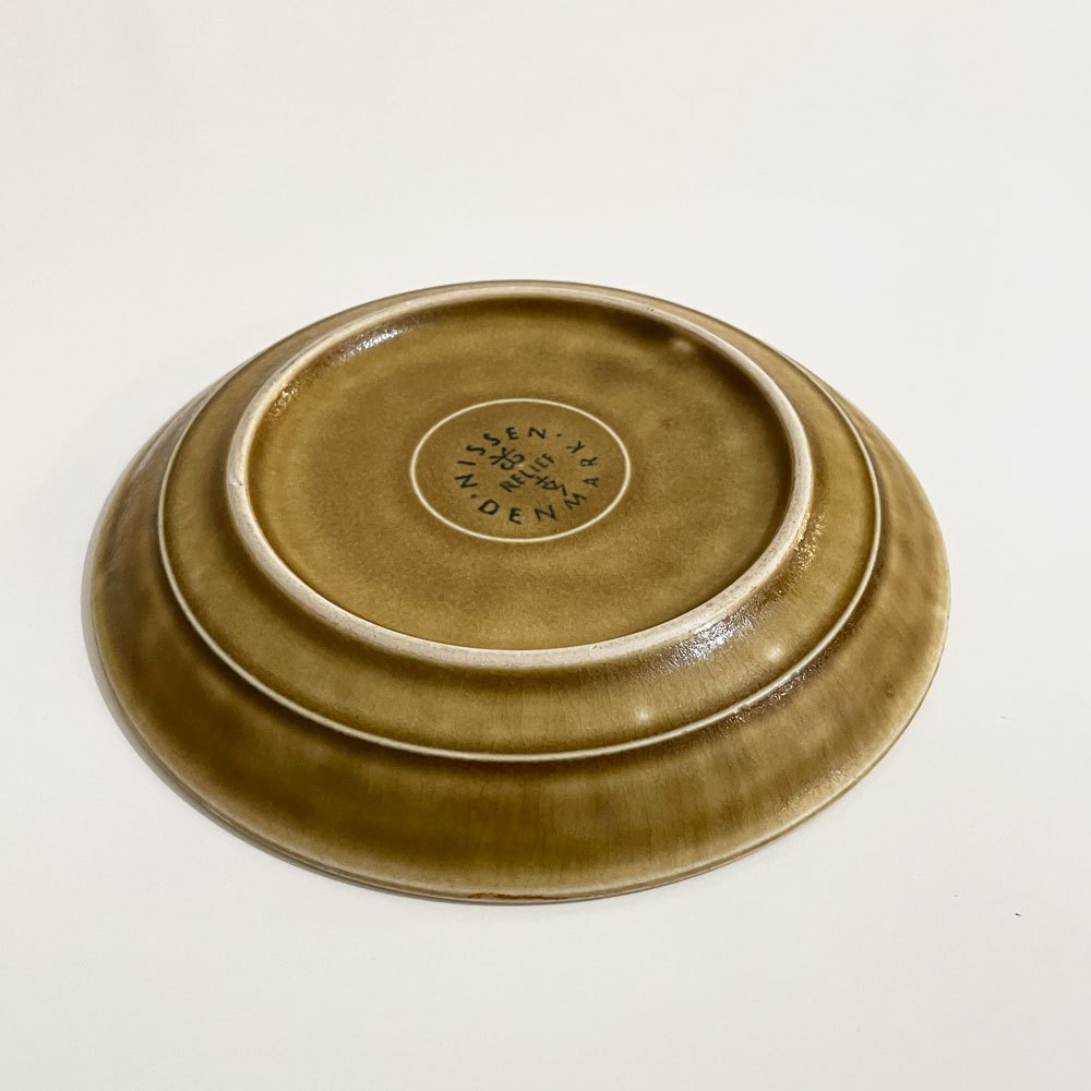 クロニーデン KRONJYDEN レリーフ Relief  ケーキプレート 直径16.5cm イェンス クイストゴー デンマーク 北欧食器 A ◎