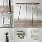 新居 猛  ニー ダイニングテーブル Ny Dining Table シャミド SHAMIDO ホワイト フォールディング 折り畳み ミッドセンチュリー ◇