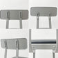 リオン LYON ファクトリー チェア FACTORY CHAIR カウンターチェア グレー バックレスト クッション PVCレザー 座面高69cm パシフィックファニチャーサービス P.F.S取り扱い B ●