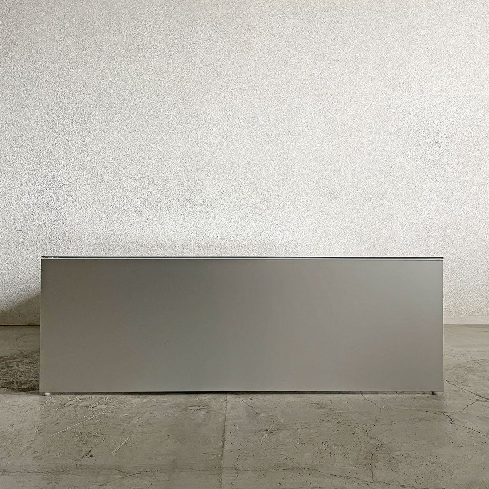 カッシーナイクスシー Cassina ixc. エアーフレーム AIR FRAME 3002 センターテーブル スクエア W120.5cm ガラス天板付 デヴィッド・チッパーフィールド インターデコール 〓