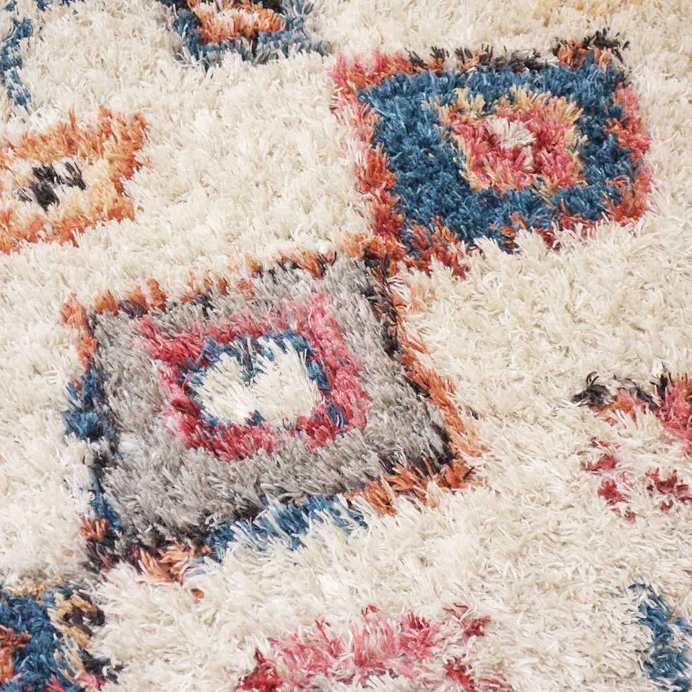 かなでもの KANADEMONO ラグマット Playful Diamond Azilal Rug 121x189cm ●