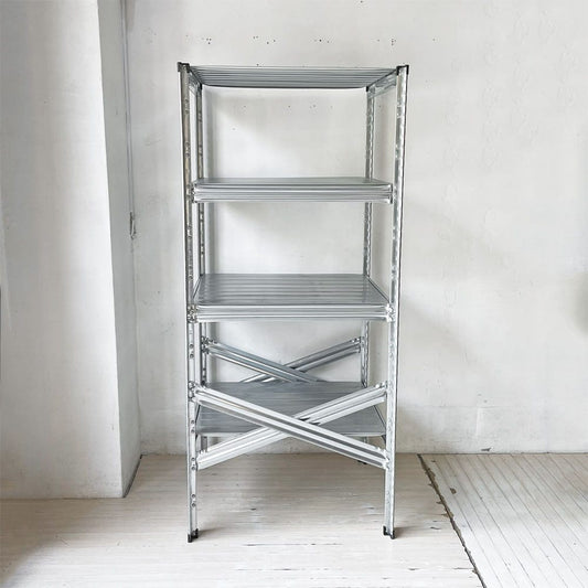 メタルシステム METALSISTEM スーパー123シリーズ SUPER123 スチールシェルフ STEEL SHELF 4段 W67.7xD70xH157.6cm イタリア製 ★