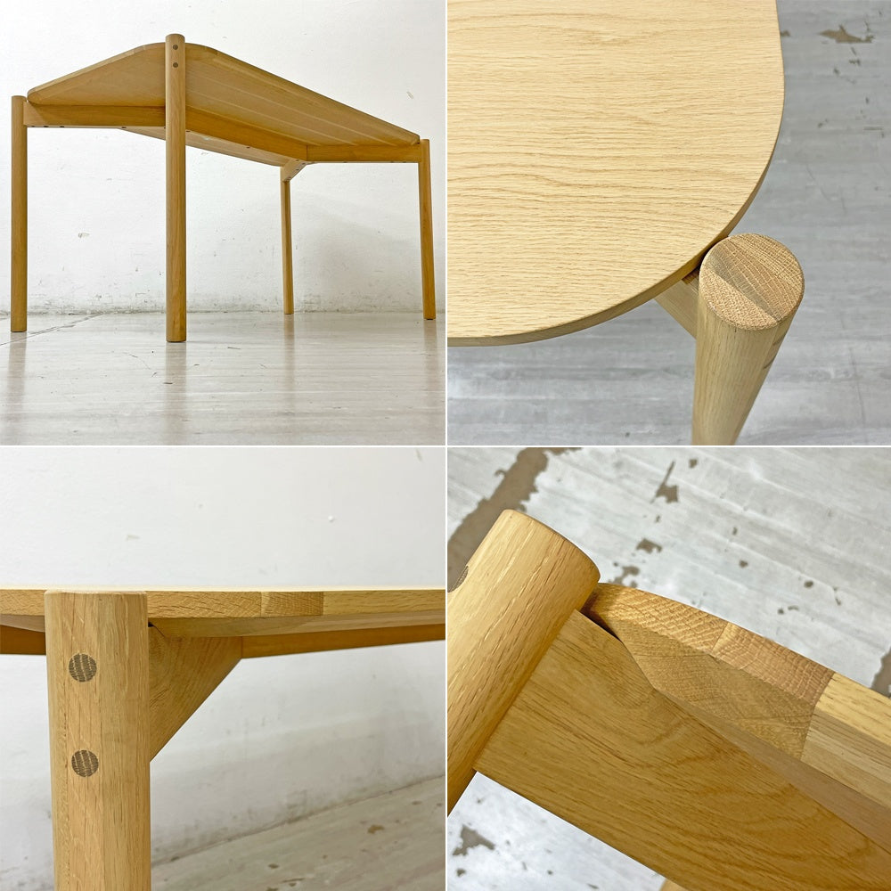 カリモクニュースタンダード Karimoku キャストール ダイニングテーブル CASTOR TABLE 150 国産ナラ材 ピュアオークカラー ナチュラル  定価\145,200- A ●