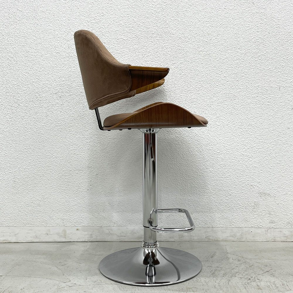 ガルト GART ラーゴ LARGO ハイチェア カウンターチェア プライウッド ファブリック 昇降式 ミッドセンチュリー B 〓