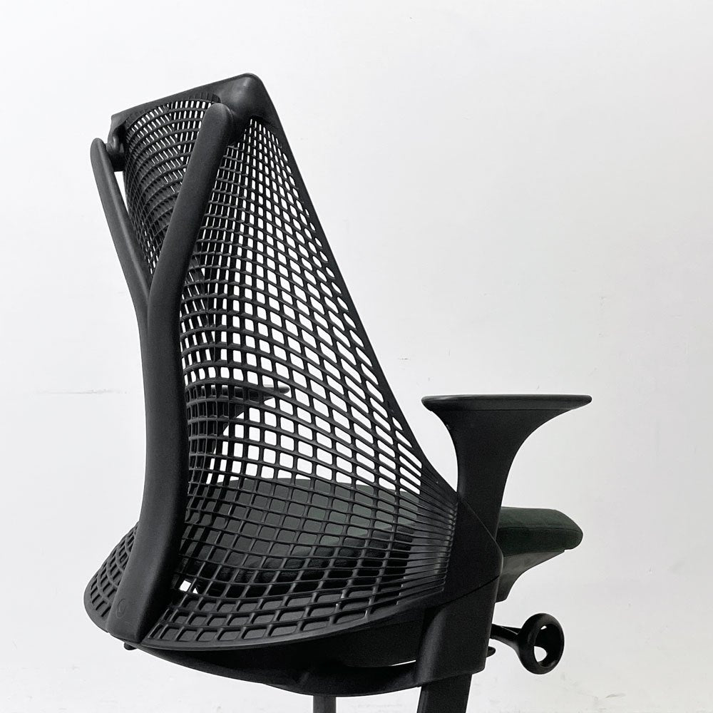 ハーマンミラー Herman Miller セイルチェア SAYL CHAIR デスクチェア オフィスチェア ブラック ミドルバック イヴ・ベアール 2013年製 旧モデル B ●