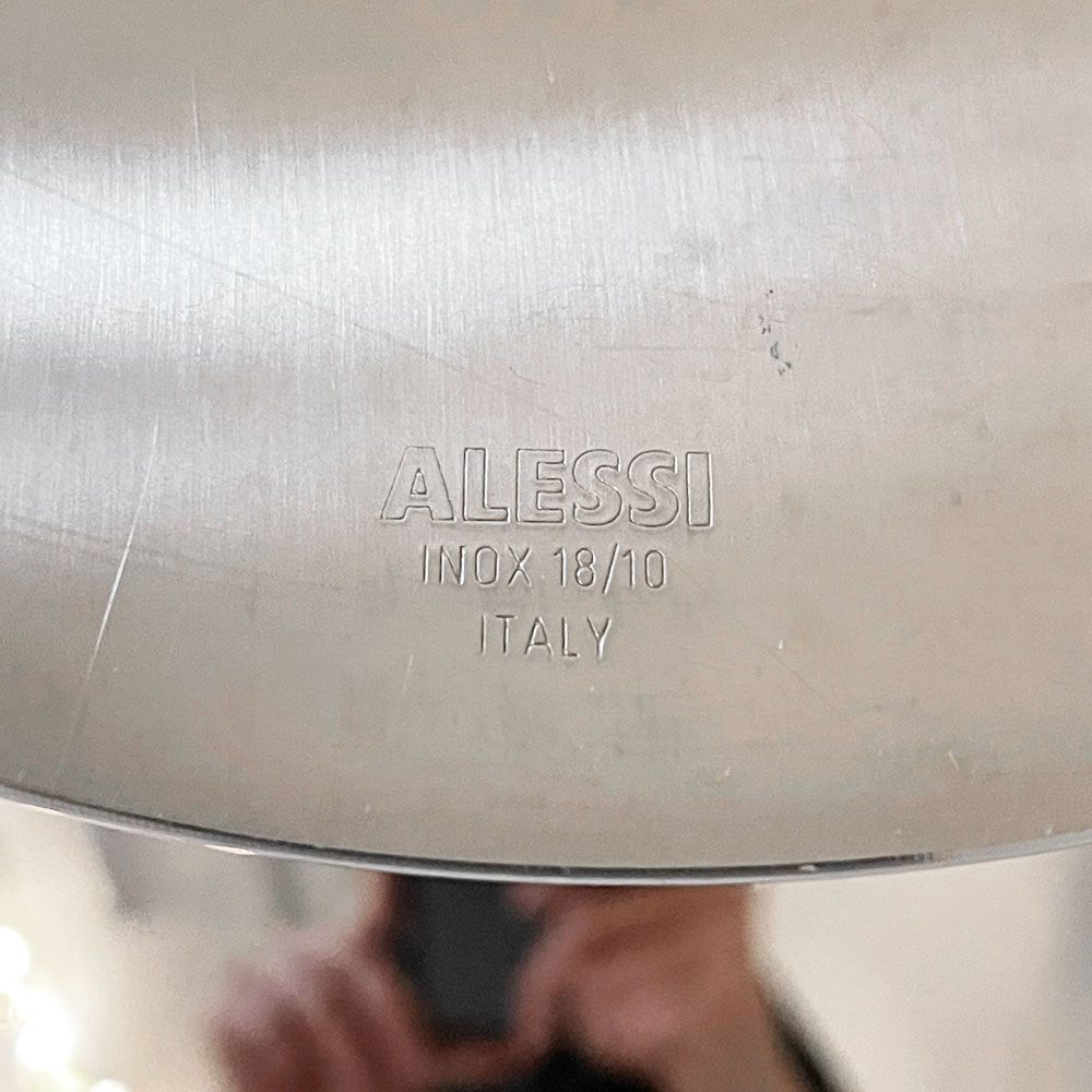 アレッシィ ALESSI AC04 フルーツボウル コランダー ザル 脚付 ステンレス製 アキッレ・カスティリオーニ Achille Castiglioni イタリア 参考価格￥43,989- ◎