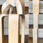 アルテック artek × 無印良品 MUJI バーチ材スツール E60 ブラウンラミネート コーティングなし 4本脚 アルヴァ・アアルト フィンランド 北欧家具 廃番 ◎