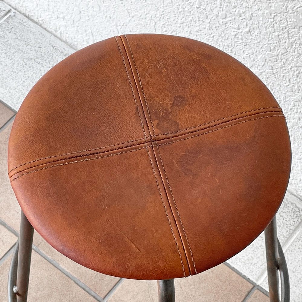 トラックファニチャー TRUCK FURNITURE スット SUTTO ハイスツール HIGH STOOL レザーシート 定価79,200円 ◇